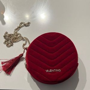 Red Velvet Designer Bag